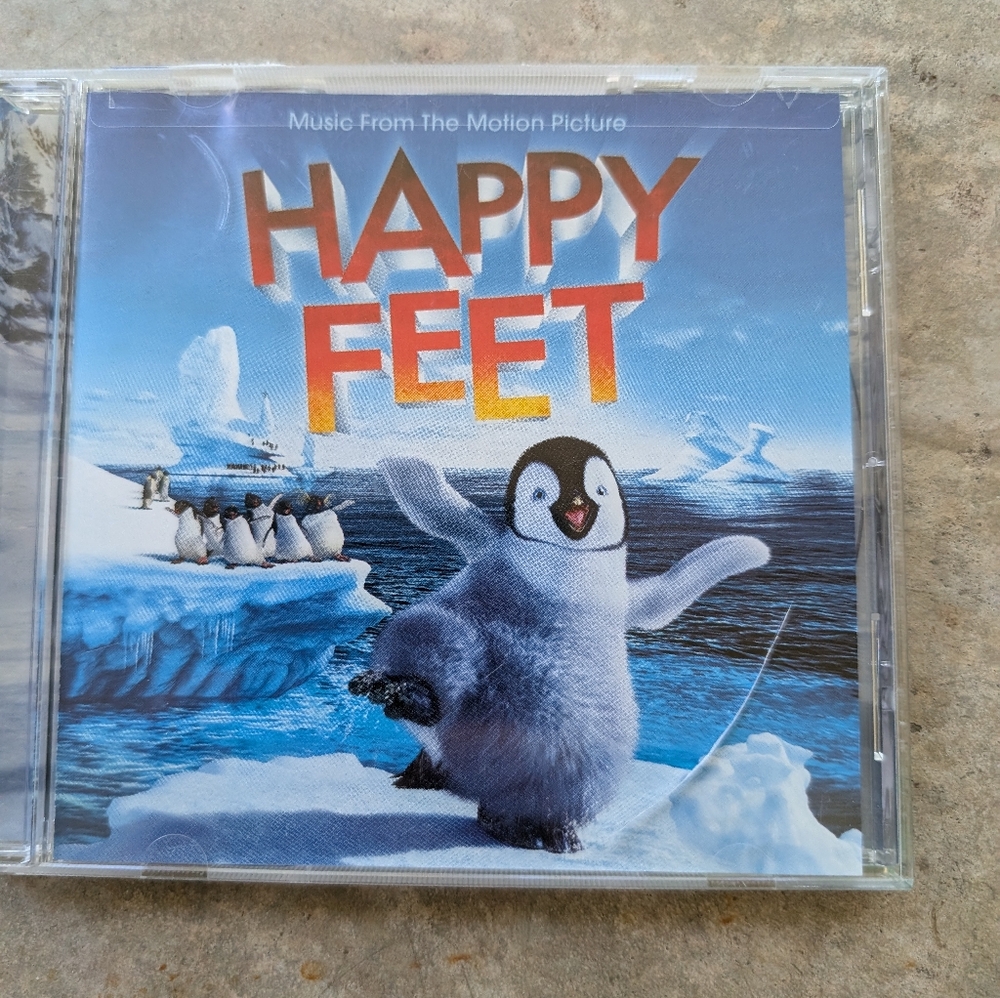Dreamworks Happy Feet CD - Blue and White Cover
